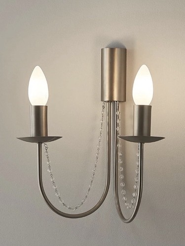 Chrome double wall light - wall,
