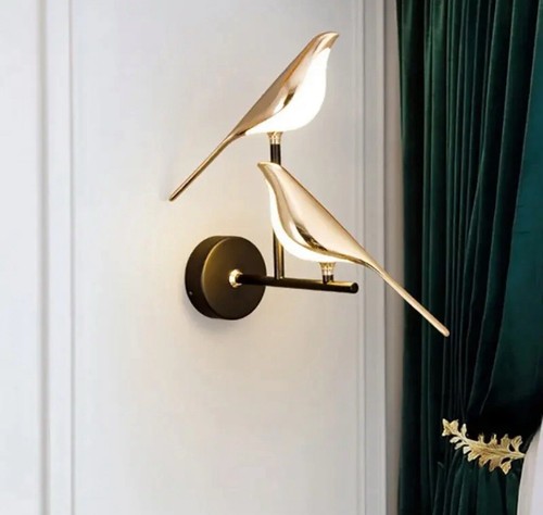Nordic golden bird led wall - led,
