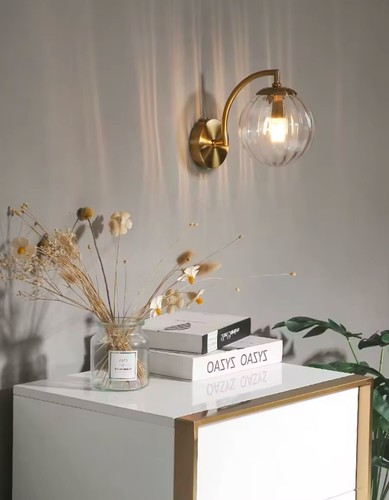 Modern led wall lamp glass - modern,