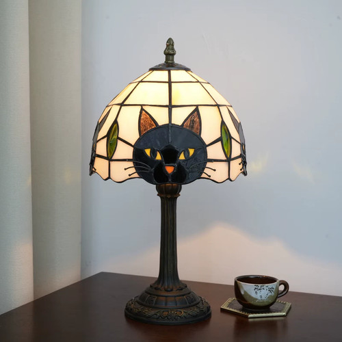 Black cat table - black, for