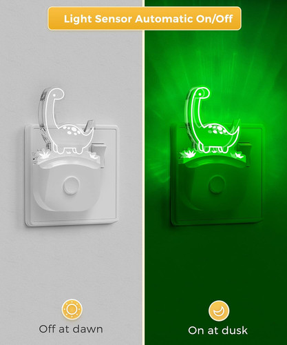 Led dinosaur night light - led,
