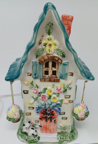 Vintage ceramic cottage - ceramic,